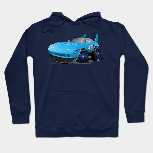 Plymouth SuperBird 43 Petty Hoodie by Goin Ape Studios